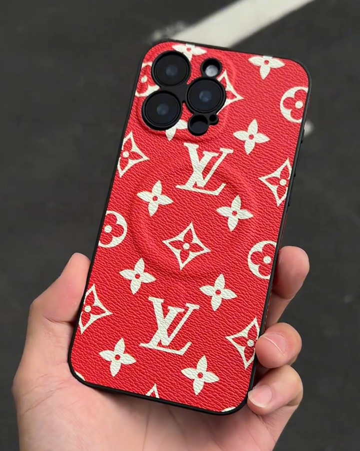 路易威登荔枝紋皮質磁吸手機殼-ZUIHANG SHOP